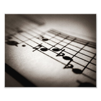 Music, Magnified Photo Print