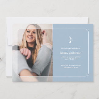 Music Major Graduation Announcement