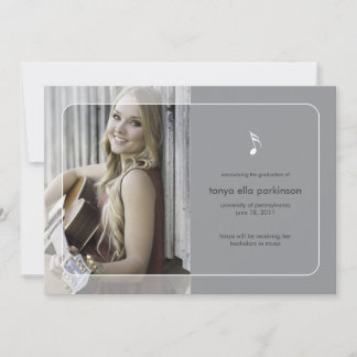 Music Major Graduation Announcement