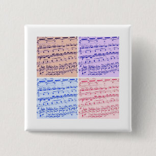 Music Major/Student/Teacher 15 Cm Square Badge