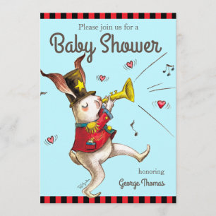 Music Maker! Rabbit invitation card