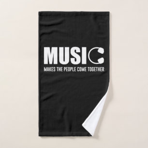 Music Makes The People Come Together Hand Towel