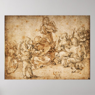 Music Making Angels by Albrecht Durer Poster