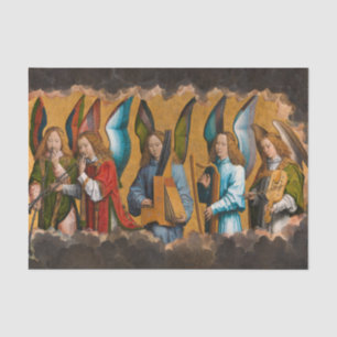 Music-Making Angels by Hans Memling Tissue Paper
