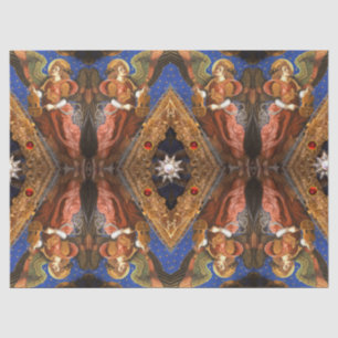 MUSIC MAKING ANGELS WITH A VIELLE Christmas Tissue Paper