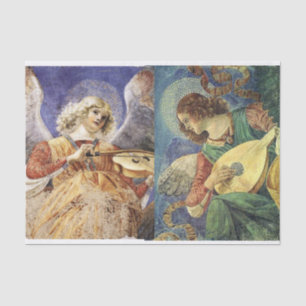 MUSIC MAKING CHRISTMAS ANGELS TISSUE PAPER