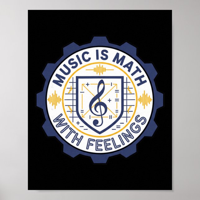 Music Math With Feelings Teacher Bynd  Poster (Front)