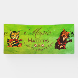 Music Matters - Cool Cats Keep It Real Banner