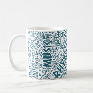 Music Melody Orchestre Silhouette Form Text Coffee Mug