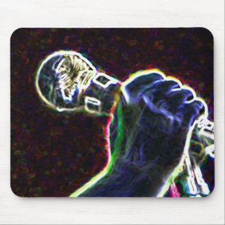 music microphone singer mouse mat