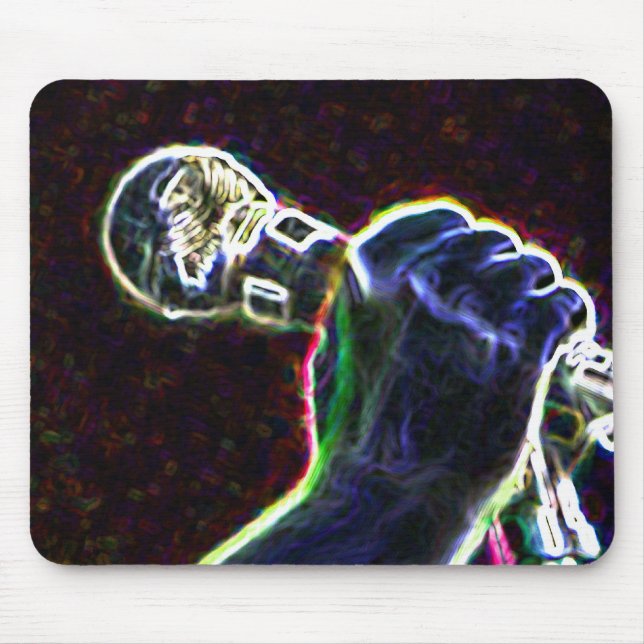 music microphone singer mouse mat (Front)