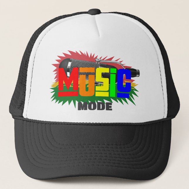 Music Mode Trucker Hat (Front)