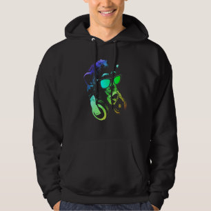 Music Monkey   And Cool Animal Dj Hoodie