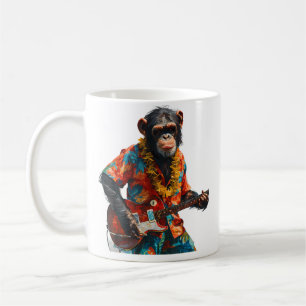 Music Monkey I Monkey Playing Guitar Coffee Mug