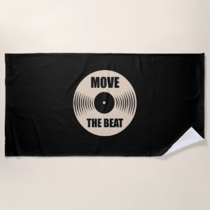 Music Move The Beat Beach Towel