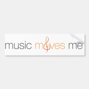 Music Moves Me™ Bumper Sticker