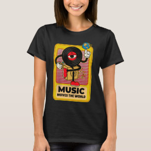 Music Moves The World Vintage Art T-Shirt