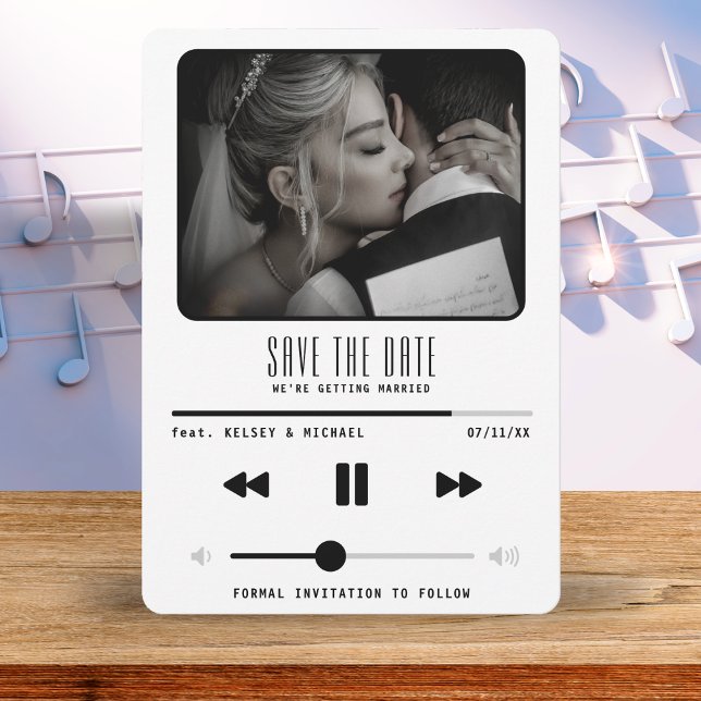 Music MP3 Player Wedding White Save The Date (Music MP3 Player Wedding White Save The Date
)