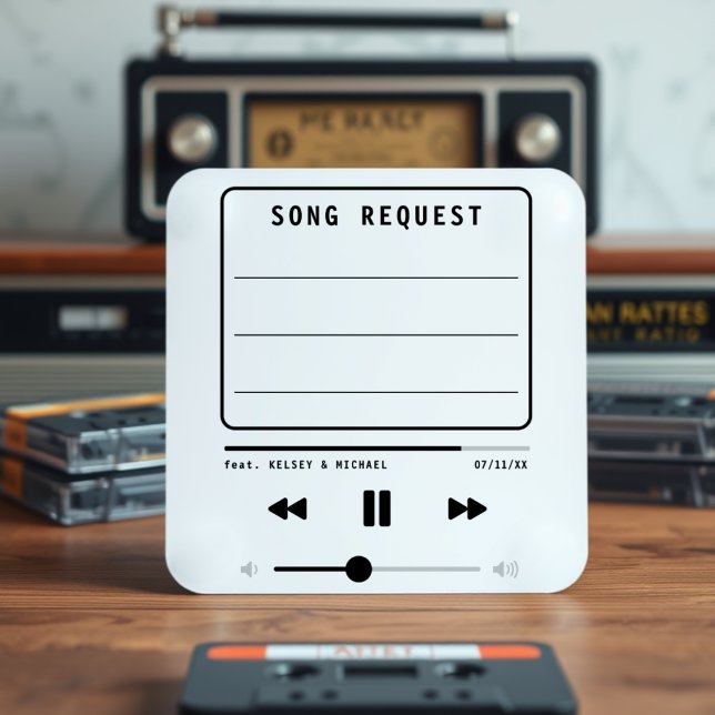 Music MP3 Player White Wedding Song Request Enclosure Card (Music MP3 Player White Wedding Song Request Enclosure Card
)