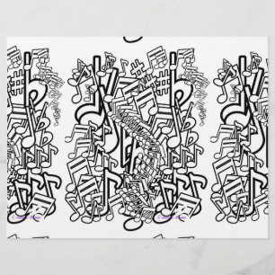 Music Music Kids Colouring Sheet Placemat