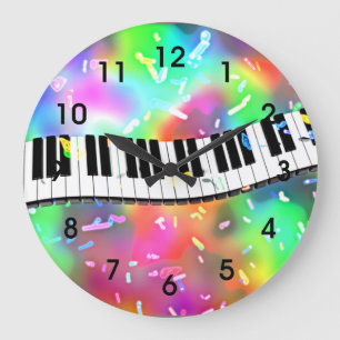 Music, music, music large clock