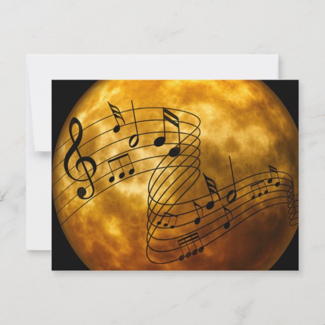 Music, music, music...popular design card (Front)
