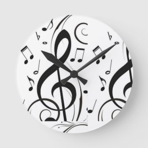 ***MUSIC MUSIC MUSIC*** ROUND CLOCK
