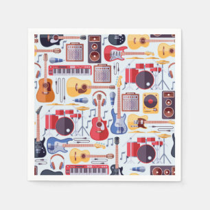 Music Musical Instruments Paper Napkin