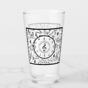 Music, Musical Notes Glass