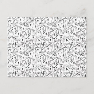 Music, Musical Notes Postcard