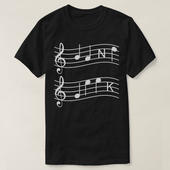 Music Musical Notes T-Shirt (Design Front)
