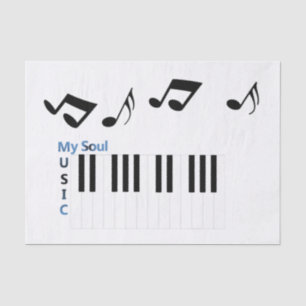 Music Musical Piano Key Music Note  Tissue Paper