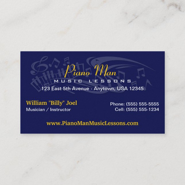 Music / Musician Business Card (Front)