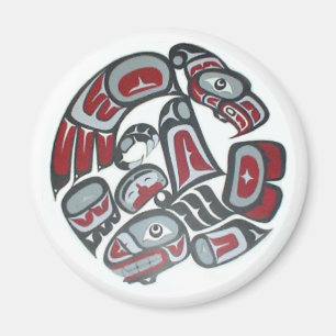 Music Native American Tribal Totem Magnet