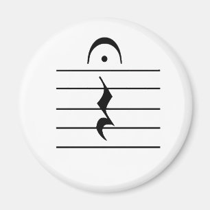 Music Notation Rest Blank Magnet