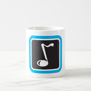Music Note Bold Minimalist Musical Symbol Coffee Mug