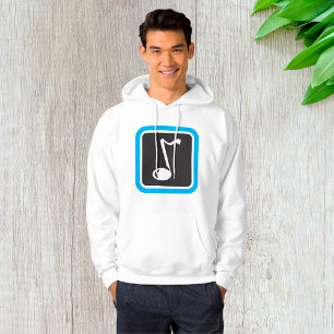 Music Note Bold Minimalist Musical Symbol Hoodie