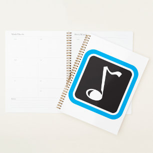 Music Note Bold Minimalist Musical Symbol Planner