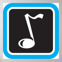 Music Note Bold Minimalist Musical Symbol