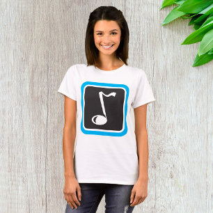 Music Note Bold Minimalist Musical Symbol T-Shirt