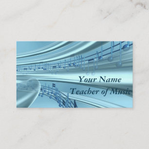 Music note business card