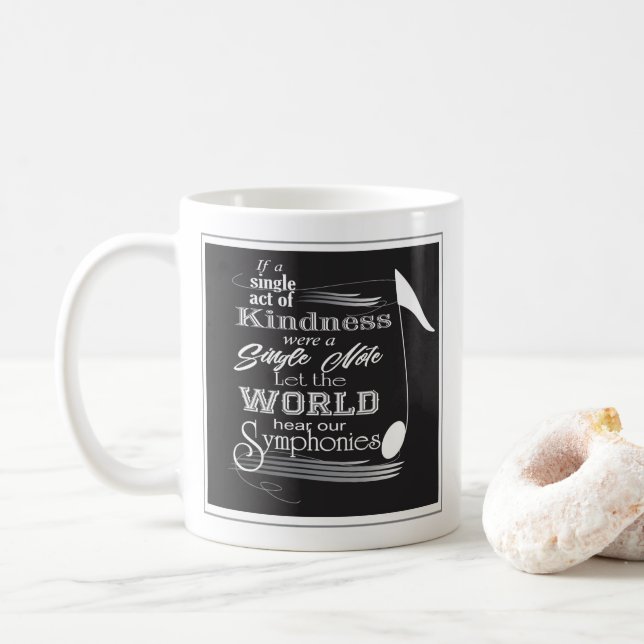 Music note coffee mug (With Donut)