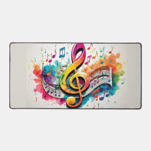Music Note Desk Mat