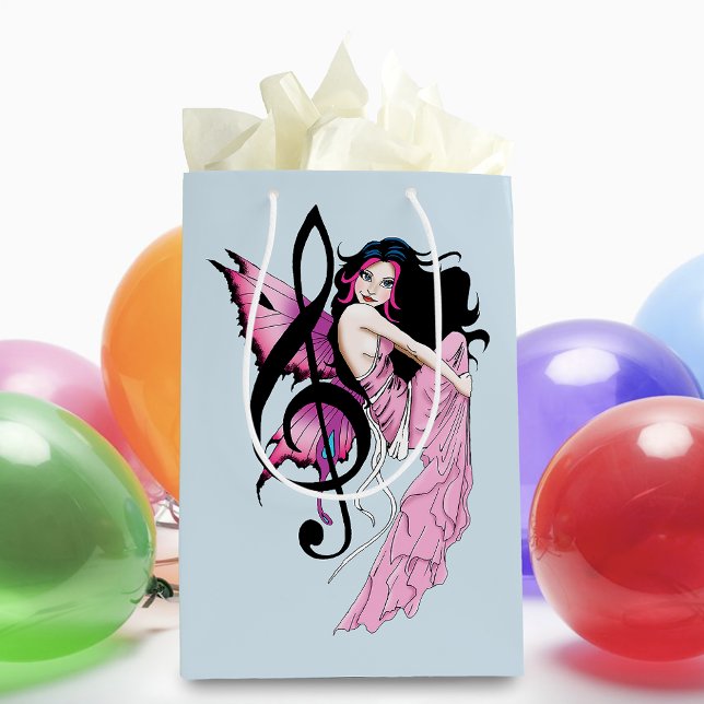 Music Note Fairy Medium Gift Bag (Creator Uploaded)