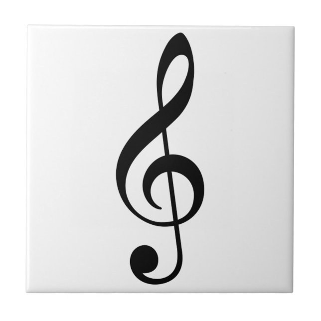 Music Note for Musicians or Music Lovers Tile (Front)
