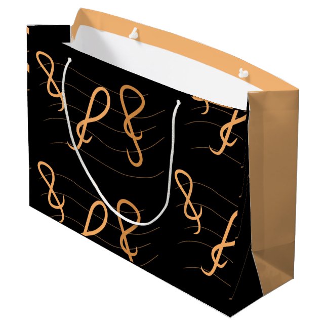 Music note Gift Bag (Back Angled)
