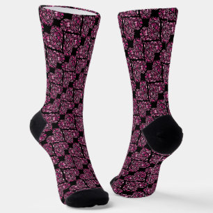 Music Note Hearts  Socks
