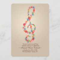 Music Note Invitation