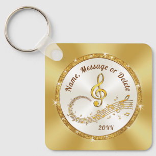 Music Note Keychain BULK or buy One, Customisable