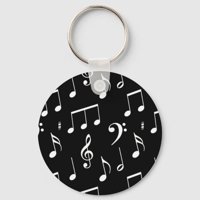 Music Note Keyring (Front)